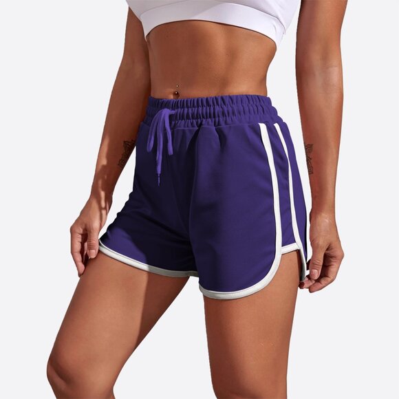 Women's Dolphin Shorts Soft Comfy Elastic Waist Athletic Workout Yoga Pants - Picture 3 of 16